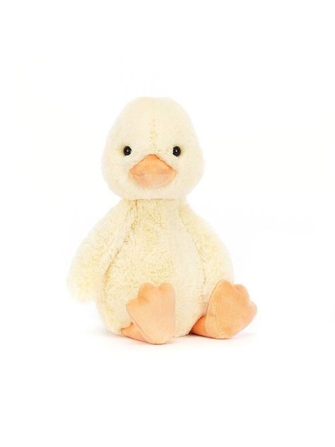 Jellycat Bashful Duckling - Medium Jelly Cat Duck, Jellycat Bashful Bunny, Duck Jellycat, Mini Jellycat, Jelly Cats Aesthetic, Jellycat Food, Jellycat Collection, Jellycat Wishlist, Birthday Pig