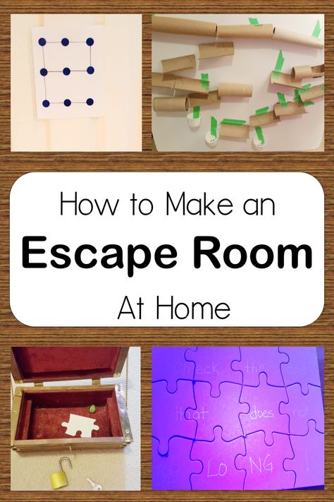 A glowing message, a box with a puzzle piece and marble, a marble ramp and letter message on a door are all shown. Escape Room At Home For Kids, Escape Room Ideas For Adults, Escape Room Ideas For Kids, Game Schooling, Escape Room At Home, Escape Room Diy, Room For Kids, Escape Room For Kids, Escape Room Puzzles