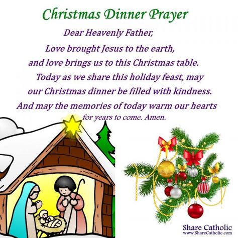 Prayer For Christmas Party, Christmas Dinner Prayer, Food Prayer, Dinner Prayer, Catholic Christmas, Christmas Prayer, Bless The Food, Christmas Gift Exchange, Christmas Dinner Party