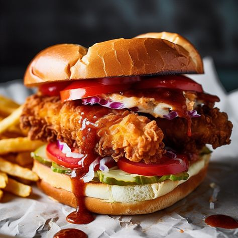 Chicken Finger Sandwich, Canes Chicken Sandwich, Chicken Strip Sandwich, Chicken Parmesan Sliders Recipe, Sandwich Roll Recipe, Juicy Chicken Tenders, Chicken Bacon Ranch Sandwich, Deli Ideas, Fruit Cobbler Recipe