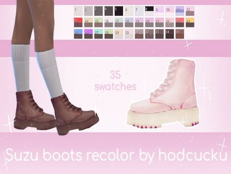 hodcucku's Madlen Suzu Boots Recolor /MESH NEEDED/ Sims 4 Madlen, Los Sims 4 Mods, Sims 4 Cc Shoes, Pelo Sims, Sims 4 Game Mods, Sims 4 Mm Cc, Sims 4 Body Mods, Sims 4 Gameplay, Sims 4 Teen