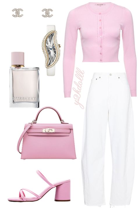 pale pink old money outfit Old Money Aesthetic Pink Outfit, Pink Old Money Aesthetic Outfit, Pink Interview Outfit, Pink Old Money Outfit, Old Money Pink Outfit, Pink Old Money Aesthetic, Pink Old Money, Pink Jumper Outfit, Preppy Girl Outfits