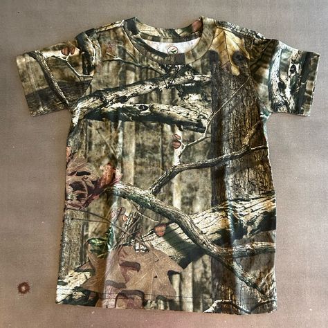 New Without Tags Redhead Camouflage Short-Sleeve T-Shirt. Mossy Oak Break-Up Pattern. Size: Youth Small Colors: Green, Brown, Black, Grey, Tan, White. Camouflage Shorts, Camo Top, Break Up, Grey Camo, Camo Shorts, Camo Shirts, Mossy Oak, Colors Green, Black Camo