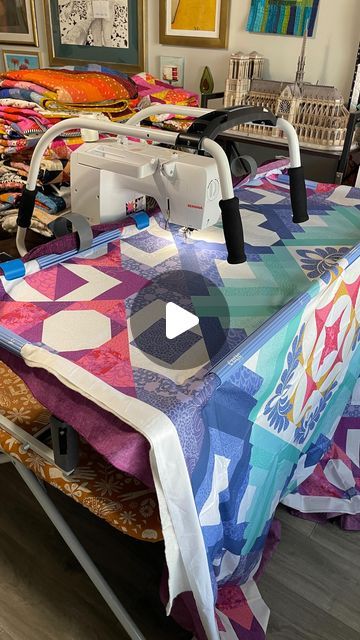 New Joy Quilting Frame, How To Build A Quilting Frame, Grace Company Quilting, Cutie Frame Quilting, Cutie Quilting Frame, Diy Quilting Frame For Sewing Machine, Grace Quilting Frame, Cutie Frame, Homemade Quilts