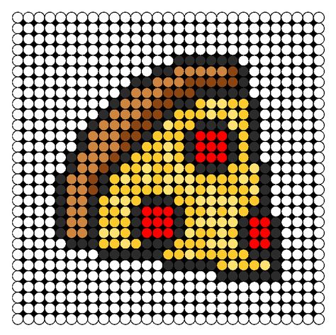 Pizza Slice Perler Bead Pattern | Bead Sprites | Food Fuse Bead Patterns Ironing Beads Ideas, Ironing Beads, Beads Projects, Kandi Cuffs, Fuse Bead Patterns, Pony Bead Patterns, Hama Bead, Beads Designs, Beads Ideas