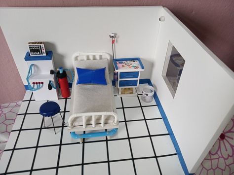 # Utility Ward of Hospital# Barbie Hospital Diy, Hospital Model For School Project, Hospital Diorama, Hospital Dollhouse, Cardboard Hospital, Felt Animation, Hospital Craft, Miniature Hospital, Hospital Model