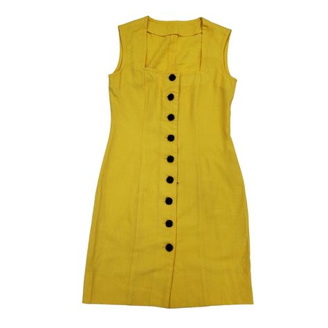 80s Vintage Yellow Button Up Cotton Sheath Dress Women's 10. Please check all measurements as many vintage items run small. Fast Shipping!   Pit to Pit: 17” Pit to cuff: n/a" Waist Flat:15" Length: 35” Hem: 19” SKU:UB740 Terms Of Sale: We require cleared payment before an item is dispatched. This item is used unless stated otherwise.   Returns: Any item can be returned, buyer pays return postage. 2nd class with proof of postage is fine, please keep receipt for proof of postage.   Please include your name (user, customer name). Before leaving neutral or negative feedback please contact us with any concerns. We're here to help! Addams Family, 80s Vintage, Vintage Yellow, Yellow Dress, Negative Feedback, Sheath Dress, Your Name, Vintage Items, Button Up