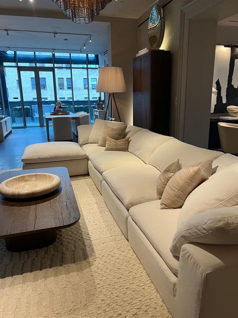 7th Avenue Couch Review 2024: My Thoughts After Months of Testing Sectional Couch Family Room, 3 Seat Sofa Living Rooms, Studio Mcgee Sectional, Harmony Couch West Elm, Sundays Couch, 7th Avenue Couch, Aesthetic Couches, Modular Couch Living Room, Raymour And Flanigan Living Room