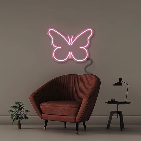 #NeonLightSigns #BrightIdeas #NeonSigns #BrightIdeas Butterfly Sign, Neon Butterfly, Salon Lighting, Neon Lights Bedroom, Cheap Room Decor, Neon Signs Quotes, Bar Outdoor, Bedroom Decor Lights, Neon Wall Signs