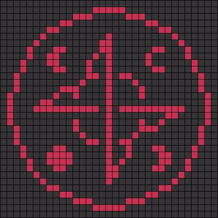 Acnh Ateez Design, Ateez Pixel Grid, Ateez Cross Stitch Patterns, Ateez Logo Png, Ateez Cross Stitch, Ateez Grid Pattern, Ateez Alpha Pattern, Ateez Crochet Pattern, Crochet Grid Patterns Kpop