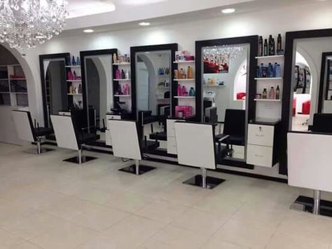 Hair salon. Modern Barber Shop Ideas, Modern Barber Shop Ideas Interior Design, Barber Shop Ideas, Modern Hair Salon Interior Design, Small Kitchen Units, Modern Hair Salon, Modern Barber Shop, Barbershop Design Interior, Makeup Studio Decor