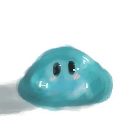 Cute slime, blue Cute Slime Monster, Slime Person, Slime Creature, Slime Character, Cute Slime, White Slime, Slime Rancher, Princess Jellyfish, Blue Slime