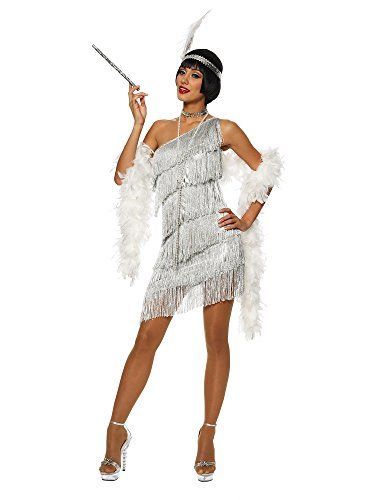 cd0dce8fca267bf1fb86cf43e18d5598desc48532742ri Silver Flapper Dress, Flapper Girl Costumes, Flapper Girl Dress, Decades Costumes, Flapper Costume Halloween, Flapper Halloween, Gatsby Costume, Flapper Costume, Flapper Girl