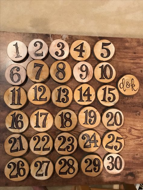 How To Wood Burn Letters, Wood Burned Wedding Signs, Burning Letters Into Wood, Wood Burned Table Numbers, Litchenburg Wood Burning Diy, Wood Burned Table Numbers Wedding, Number Font, Wooden Ruler, Wood Burning Crafts