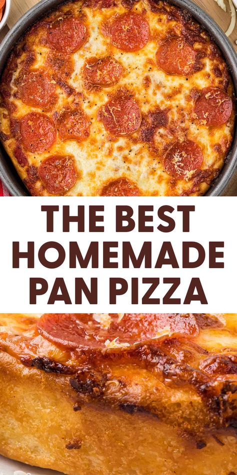 Turn your kitchen into a pizza parlor with our comprehensive pan pizza workshop guide. From selecting the right pan to mixing the dough and choosing toppings, this step-by-step tutorial will make you a master pizza maker in no time. Pan Pizza Dough, Homemade Pan Pizza, Pan Pizza Recipe, Gluten Free Pizza Crust Recipe, Pizza Parlor, Gluten Free Pizza Crust, Pizza At Home, Pizza Maker, Gluten Free Recipes Bread