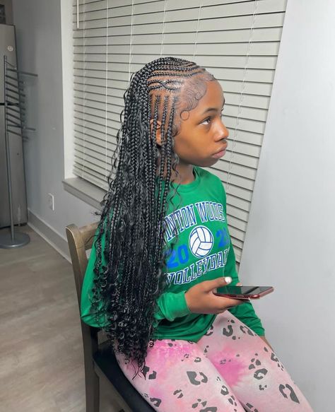 pretty & unique braids. Hair Braid Designs, Kids Style Hair, Black Kids Braids Hairstyles, Braided Hairstyles For Black Women Cornrows, Quick Natural Hair Styles, Goddess Braids Hairstyles, Box Braids Hairstyles For Black Women, Cute Braided Hairstyles, Cute Box Braids Hairstyles