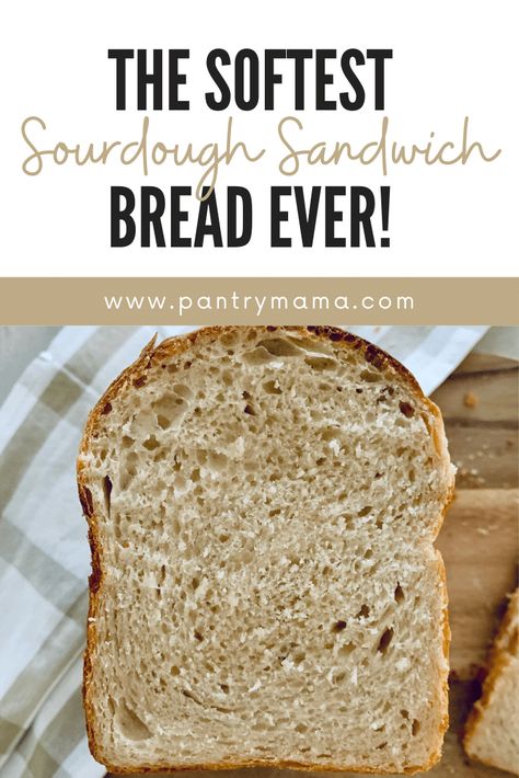 Discard Sourdough Recipes Bread, Sourdough Starter Bread Recipe, Sourdough Discard Bread, Discard Bread, Pantry Mama, Sourdough Discard Recipes, Sourdough Sandwich Bread, Sourdough Breads, Simple Sourdough