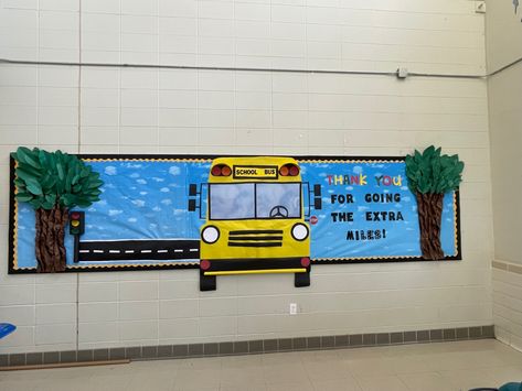 Energy Bus, Elementary Bulletin Boards, Bus Driver Appreciation, Work Bulletin Boards, Back To School Bulletin Boards, School Bus Driver, Welcome Back To School, School Bulletin Boards, Bus Driver