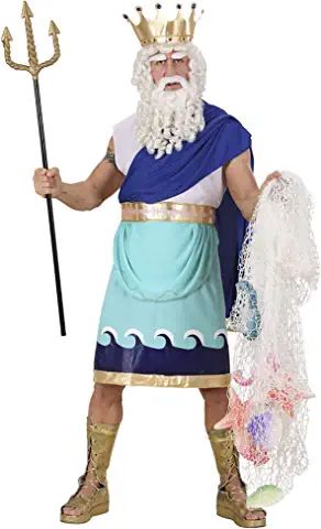 Poseidon Costume, Greek God Costume, Sea Costume, Toga Party, Up Halloween Costumes, Mens Fancy Dress, Mermaid Parade, Diy Kostüm, Mermaid Costume