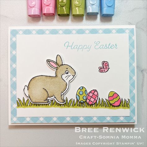 Stampin Up Easter Bunny, Stampin Up Easter Cards, Easter Bunny Cards, Stampin Up Easter, Card Making Tools, Easter Cards Handmade, Happy Easter Card, Easter Greeting Cards, Happy Easter Bunny