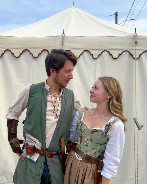 Huzzah!…It’s a Ren Faire thing, thou wouldst ne’er understand 🕯️🌿✨🤎 (Tags) #mainerenaissancefaire #renfaire #ootd #costume #mainetravel #exploremaine #coupletravel #fairemode #renaissancefestival #creative #historicalfashion #fun #hugatree #gooutside #whimsical #frolicking #stopreadingmytags Fairy Core Ren Faire, Ren Faire Vest, Mens Ren Faire Outfit Diy, Men’s Ren Fair Costume, Renassiance Fair Outfits Easy, Green Ren Faire Outfit, Renicansse Fair Outfits Men, Masc Ren Fair Outfit, Ren Faire Fairy Costume