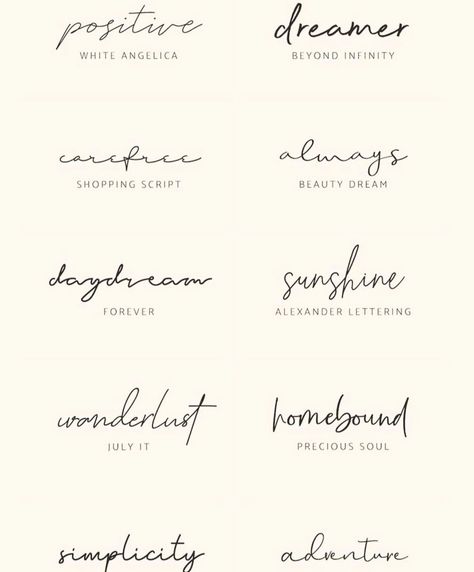 Tattoo Lettering Fonts Cursive, Tattoo Font Dainty, Small Dainty Word Tattoos, Fine Line Wording Tattoo, Small Dainty Name Tattoos, Dainty Writing Tattoo Fonts, Cursive Word Tattoos For Women, Fine Line Cursive Font, Fine Line Tattoo Handwriting