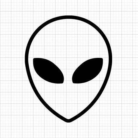 Excited to share the latest addition to my #etsy shop: Alien Svg, svg files, svg files for cricut, svg cricut, svg images, svg designs, Cut Files Cricut, Digital Download, Silhouette Svg https://etsy.me/3yUoLb5 #cardmakingstationery #svgcutfile #svg #silhouettecameo #cricut #svgfilesforcricut #svgfiles #svgforshirts #svgdesigns Alien Svg, Beginner Tattoos, Alien Face, Image Svg, Tattoo Stencils, Silhouette Svg, Doodle Drawings, Svg Cricut, Svg Quotes