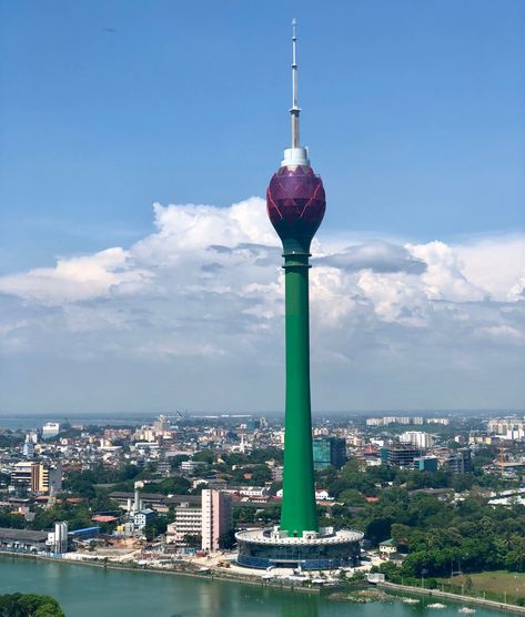 Lotus Tower, Colombo Lotus Tower Sri Lanka, Lotus Tower, English Magazine, Dream Book, Unique Buildings, Cn Tower, Sri Lanka, Skyscraper, Lotus