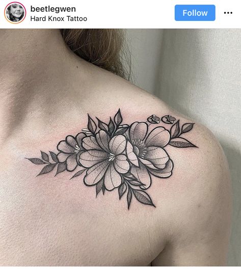 Floral Tattoo Designs For Women Shoulder, Flowers Chest Tattoo Female, Flower Tattoos Back Shoulder, Flower On Shoulder Tattoo, Flower Tattoo Chest, Tattoo Cover Up Ideas For Women Chest, Flores Tattoo Mujer, Floral Chest Tattoo, Cover Up Tattoo Ideas Female