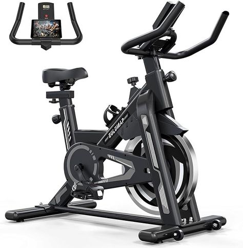 Amazon.com : Exercise Bike-Indoor Cycling Bike Stationary Bike for Home, Workout bike With Comfortable Seat Cushion and Digital Display, GrayBlack : Sports & Outdoors Gym Cycle, Bike Indoor, Indoor Bike Workouts, Indoor Cycling Bike, Indoor Bike, Indoor Cycling, Exercise Bike, Belt Drive, Cycling Workout