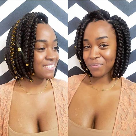 Bob Braids Hairstyles, Short Box, Short Box Braids Hairstyles, Blonde Box Braids, Short Box Braids, Jumbo Box Braids, Braids Styles, African Hair Braiding Styles, Box Braids Hairstyles For Black Women