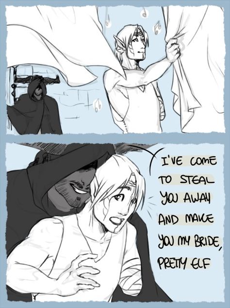 Iron Bull X Lavellan, Iron Bull X Inquisitor, Iron Bull Romance, Dragon Age Iron Bull, Dragon Age Comics, The Iron Bull, Solas Dragon Age, Dragon Age Funny, Dragon Age Romance