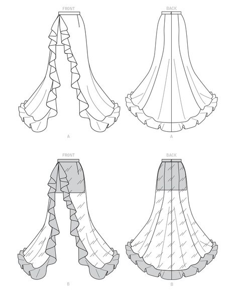 Ruffle dress pattern