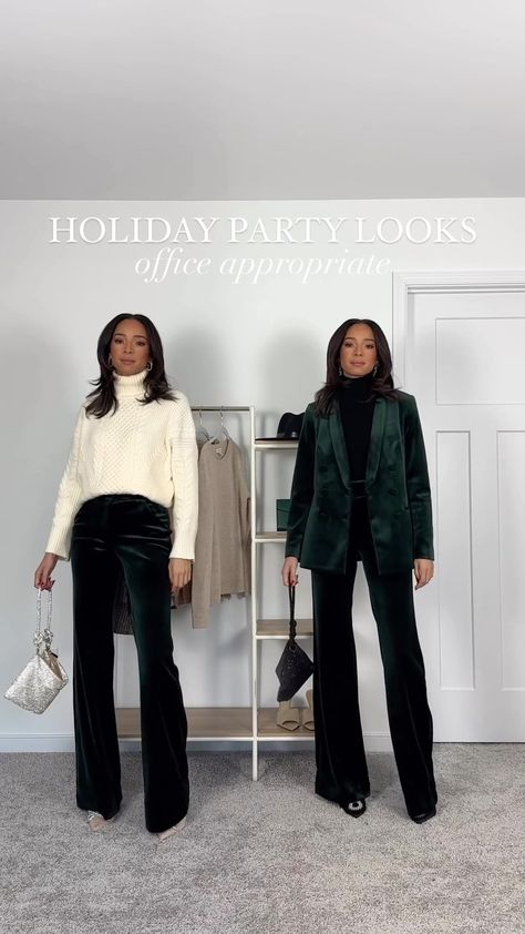 Holiday Office Outfits, Nye Work Outfit, Friendmas Party Outfits, Festive Work Outfits Christmas, Business Casual Work Party Outfit, Holiday Office Party Outfit Casual, Xmas Office Party Outfit, Business Casual Holiday Outfit, Winter Office Party Outfits