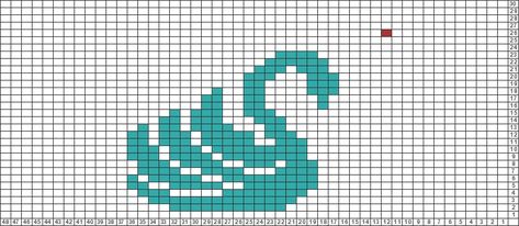 Swan Knitting Pattern, Swan Pixel Art, Swan Alpha Pattern, Swan Cross Stitch Pattern, Alpha Pixel, Pixel Quilting, Designer Knitting Patterns, Pixel Beads, Acnh Designs