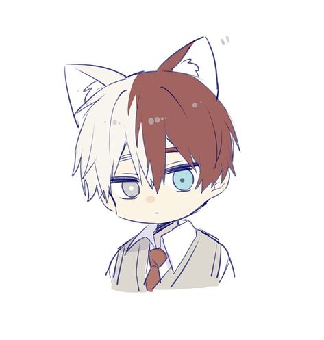 Chibi Todoroki Cute, Chibi Todoroki, Todoroki Cute, Chibi Sketch, Chibi Wallpaper, Drawing Clipart, My Hero Academia Shouto, Small Drawings, Little Doodles