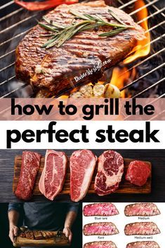 Steak On Gas Grill, Grilling Recipes Meat, Grilling The Perfect Steak, The Perfect Steak, Bbq Steak, Cooking The Perfect Steak, Recipes Meat, Grilled Meat Recipes, Grilled Steak Recipes