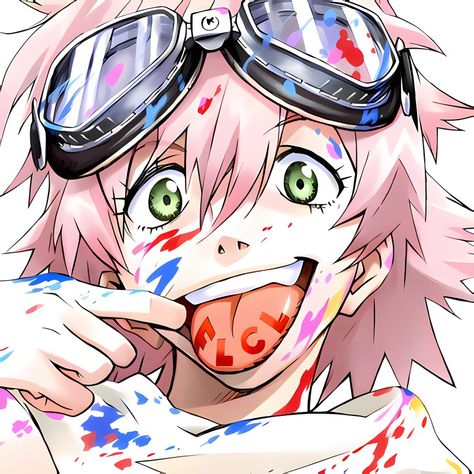 An Anime, Anime Character, Goggles, Paint, Anime