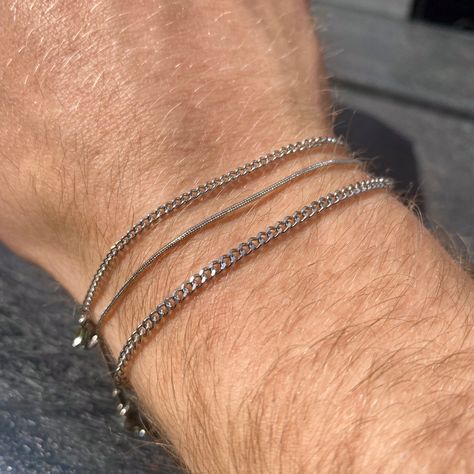 #jewelry #mensbracelets #aesthetic #mensfashionstyle #jewelrylover #silverjewellery Man Jwellary, Mens Jwellary For Men, Boyfriend Makeover, Male Jewelry Aesthetic, Men Accessories Aesthetic, Streetwear Jewelry, Mens Silver Jewelry, Mens Bracelets, Mens Gold Bracelets