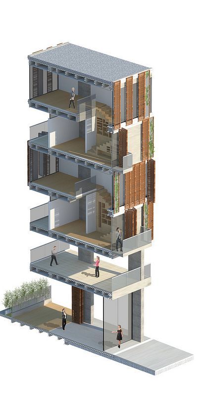 Urban Housing, Architecture Graphics, Architectural Section, Diagram Architecture, Architecture Illustration, Facade Architecture, Architecture Presentation, Facade Design, Architecture Sketch