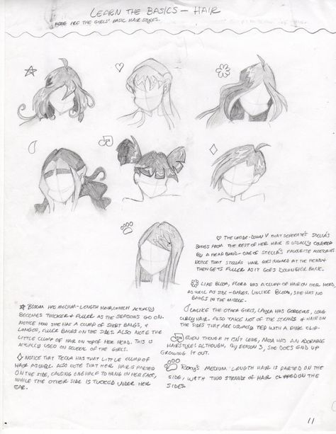 How To Draw Winx Club Step By Step, How To Draw Winx Club, Club Hair Styles, Disney Princess Eyes, Hair Styles Drawing, The Winx Club, Club Hair, Body Drawing Tutorial, Club Hairstyles