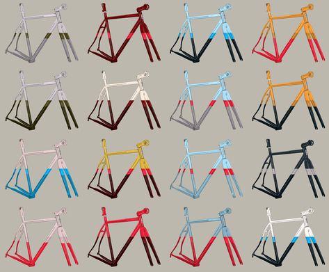 Paint Options — Speedvagen Cycle Painting, Bicycle Paint Job, Bike Artwork, Paint Bike, Bicycle Diy, Build A Bike, Biking Diy, Bicycle Frames, Bicycle Painting