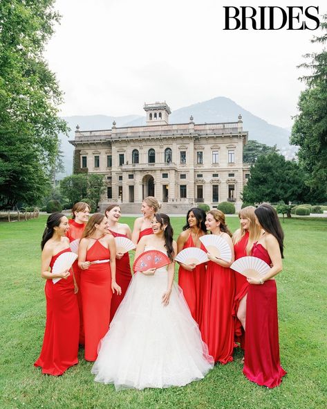 BRIDES | For finance expert and author Vivian Tu, known on Instagram as @your.richbff, marrying Greg Hunt on the shores of Lake Como was a… | Instagram Bouquet Alternatives, Bridesmaid Bouquet Alternatives, Groom Style Wedding, Italian Chic, Chinese Heritage, Welcome Party, Wedding Attire Guest, Bridal Fashion Week, Team Bride