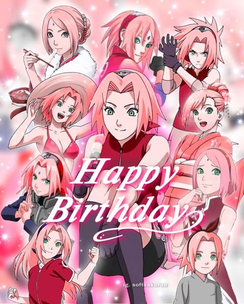 happy birthday Sakura!!🎂💓✨🌸 en 2022 | Rezos Sakura Haruno, Anime Naruto, Birthday Parties, Naruto, Happy Birthday, Birthday, Anime, Instagram