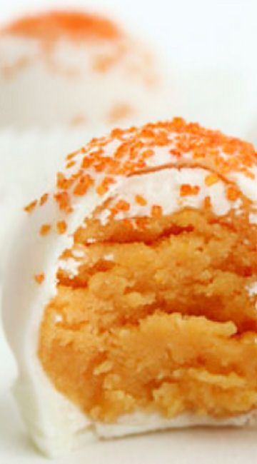 Summer Cake Pop Flavors, Orange Cake Balls, Orange Creamsicle Cake Pops, Starbucks Orange Cake Pop, Orange Cake Pops, Orange Flavoured Cake, Orange Creamsicle Cake, Creamsicle Cake, Cake Ball Recipes