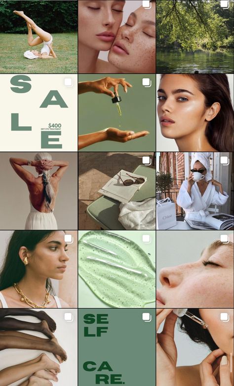 Spa Mood Board, Spa Instagram Feed, Skincare Instagram Feed, Spa Ads, Spa Content, Yazemeenah Rossi, Branding Aesthetic, Wellness Instagram, Get Rid Of Pimples