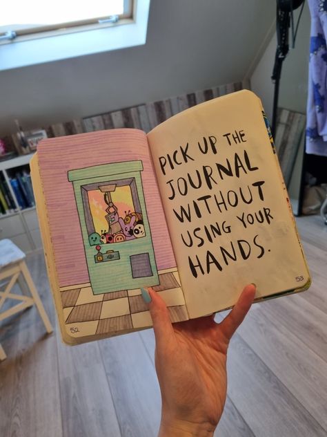 Diy Wreck This Journal, Create This Book Cover Ideas, Wreck This Journal Ideas Pages, Wreck This Journal Ideas, Visual Journal Ideas, Destroy This Book, Wreck This Journal Cover, Wreak This Journal Pages, Trash Journal