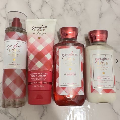 Brand New Red Gingham Love Bundle Set From Bath & Body Works. This Set Includes One Each: Body Cream, Lotion, Shower Gel, And Fragrance Mist. Retired Scent And Sold Out. I Do Have Many Retired Fragrances, So Please Visit My Closet To Bundle. Make Me An Offer! So, I Have To Say It Because... Well, Because I Want You To Buy More And Save More! So... Check Out My Closet To Save On Shipping As I Do Love To Shop And Am Always Adding New Unique And Trending Items. Plus I Do Love To Bundle! Make Me An Red Skincare, Diy Hygiene, Bath And Body Works Gingham, Bath N Body Works, Tummy Workout, Trending Items, Shower Skin Care, Moisturizing Body Lotion, Smell Goods