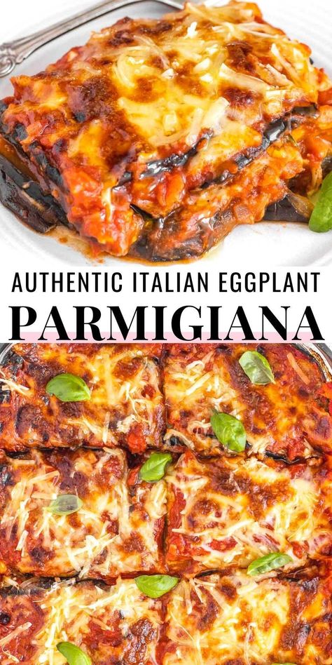 Eggplant Parmesan Ricotta, Classic Eggplant Parmesan Recipe, Eggplant Parmesan No Egg, Quick Eggplant Parmesan, Brinjal Recipes Italian, Non Breaded Eggplant Parmesan, Authentic Italian Eggplant Parmesan, Vegan Aubergine Parmigiana, Vegan Eggplant Lasagna Recipe