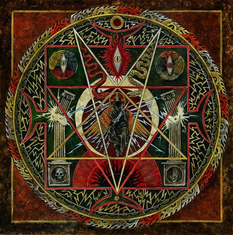 Metal Bandcamp: Avichi - The Devil's Fractal Arte Cyberpunk, Occult Art, 1 Tattoo, Cover Artwork, Ex Libris, Sacred Geometry, Dark Art, Black Metal, Album Covers